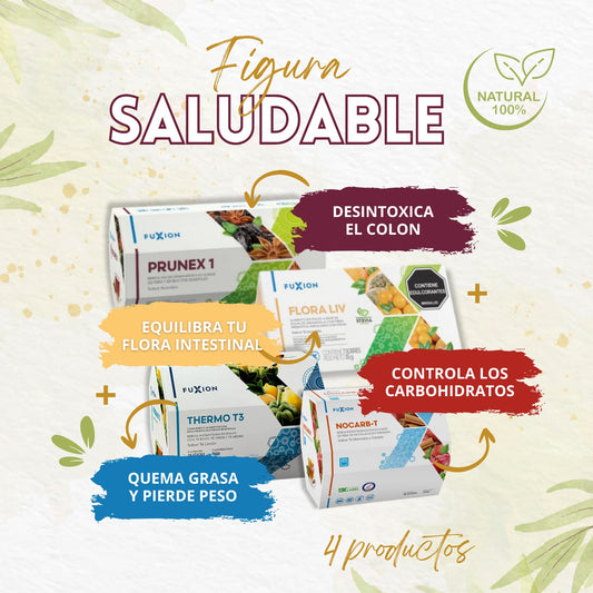 ✨ Combo Detox Fuxion | Prunex 1 + FloraLiv + Thermo T3 NoCarb